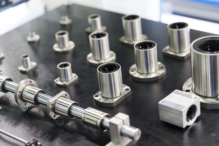 high precision ball screw for highspeed cutting machinery, machine component, high technology ball bearing with screw shaft assembly for accuracy machineの写真素材