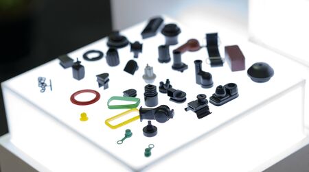 high precision aluminium rubber and plastic automotive part manufacturing by casting and machiningの写真素材