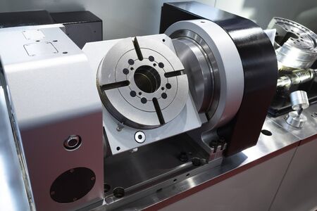 high precision automotive gear box close-up.Gear box for increase and reduce speed. precision gear box assembly with servo motor, rotary indexの写真素材