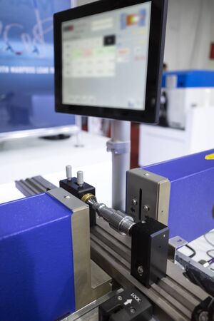 inspection diameter grinding mold and die part by auto sensorの写真素材