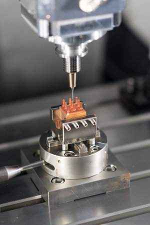 machining precision part by CNC machining center, High accuracy mold and die manufacturing by CNC...