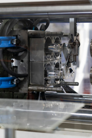 High technology Plastic bottle manufacturing industrial, Raw material plastic bottle production, precision plastic bottle blow methodの写真素材