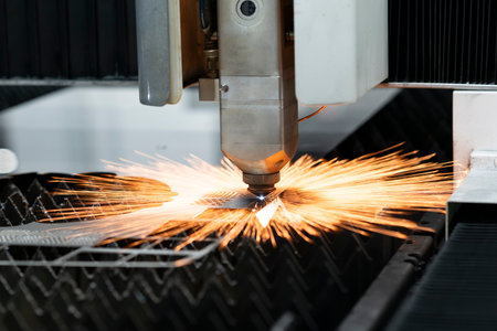 High precision CNC gas cutting metal sheetの写真素材