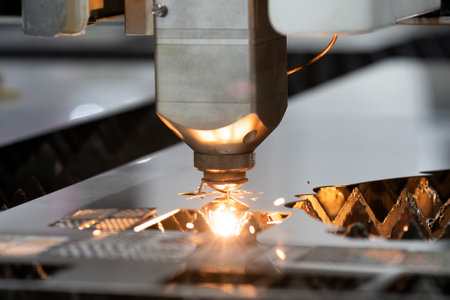 High precision CNC gas cutting metal sheetの写真素材