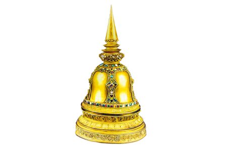 Oil paintings stupas and a write backgroundの写真素材