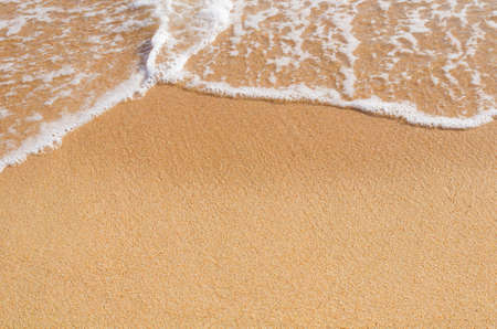 Soft wave of the sea blow up the coastの写真素材