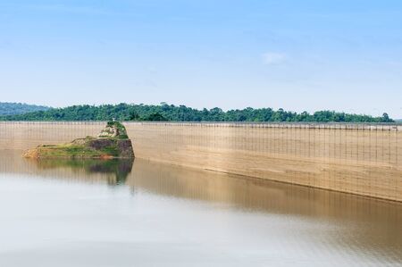 Dam water storage, Khun dan prakarnchon of thailandの写真素材