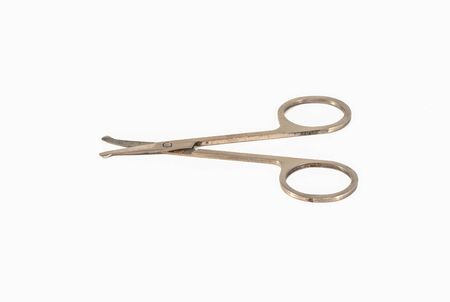 Small scissors. On a white background.の写真素材