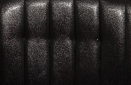 Black leather for texture from car seats