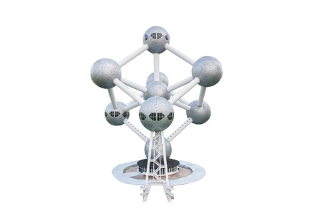 atomium is reproduced to mini size in mini siam, Thailand.のeditorial素材