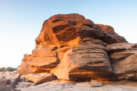 Sam Phan Bok rock canyon beside Khong river,Ubon Ratchathani of Thailand.の写真素材