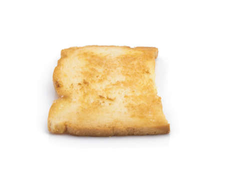 toast against and isolated on white background