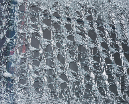 broken front window after car accident for you background