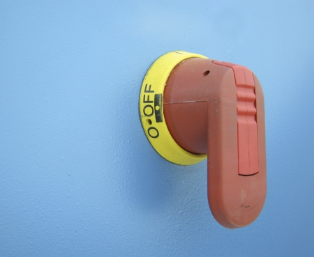 Large switches for main power by twistingの写真素材