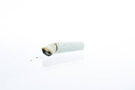 stop smoking for health on over white backgroundの写真素材