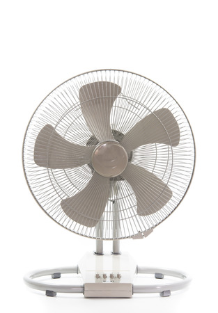 industry metal fan isolate on over white backgroundの写真素材