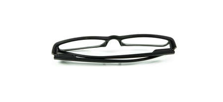Black Eye Glasses Isolated On Over White Background