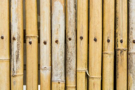 brown bamboo fence texture on a backgroundの写真素材
