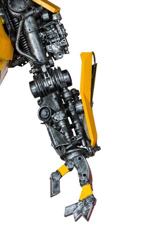Gear machinery part robot on white backgroundの写真素材