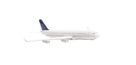 White airplane isolated on over white backgroundの写真素材