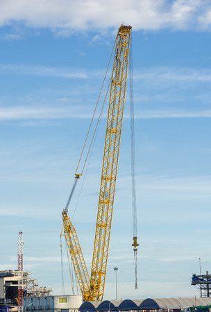 Construction Industry oil rig refinery working site, asia in Thailandの写真素材