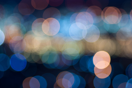 Abstract bokeh refinery or cityscape of night backgroundの写真素材