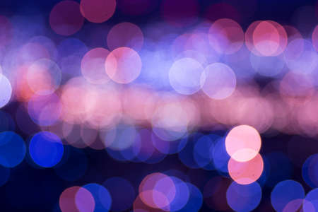 Abstract bokeh refinery or cityscape of night backgroundの写真素材