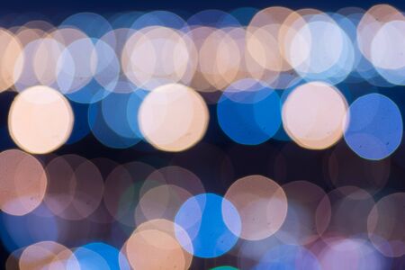 Abstract bokeh refinery or cityscape of night backgroundの写真素材