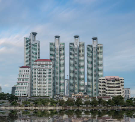 Bangkok city town and water park of Thailandの写真素材