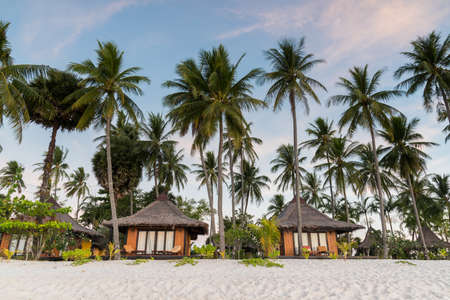 Resorts in island beside the sea beach Andaman sea, Thailandの写真素材