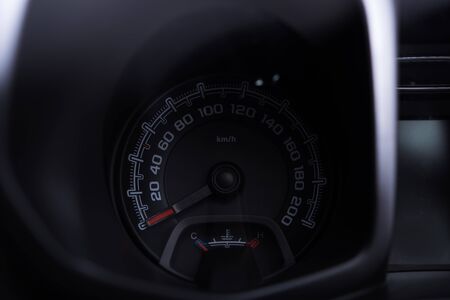 Car interior car speedometer control close up modern carの写真素材