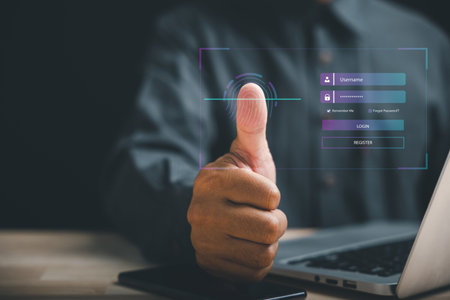 Fingerprint scanning for secure access to personal data. Advancing towards a future of global cyber...