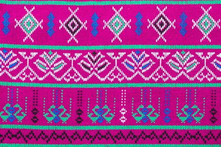 Colorful thai silk handcraft peruvian style rug surface close up More this motif  more textiles...
