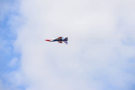 NAKHON RATCHASIMA 27 NOVEMBER :The display of aerobatics shared between the F-16, Gripen and August...