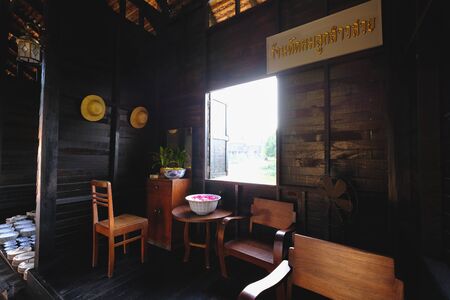 KANCHANABURI, THAILAND-31 2017: Thai tourists walk in front of the city of Mallika on 31 July 2016 in Kanchanaburi. Famous Tourist Attractions in Kanchanaburiのeditorial素材