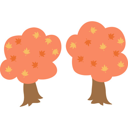 Autumn treeのイラスト素材