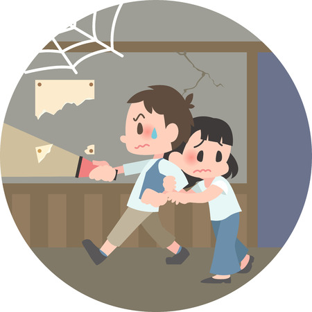 The Kimodameshi duoのイラスト素材