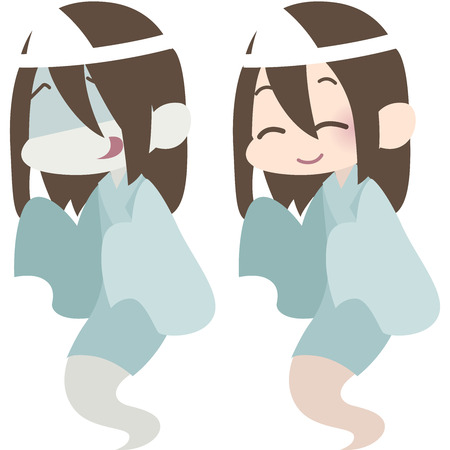 A female ghostのイラスト素材