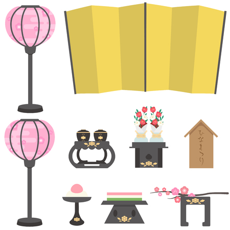 Hina ornament setのイラスト素材