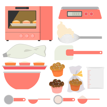 Baking setのイラスト素材