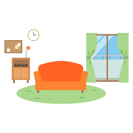 livingroom backgroundのイラスト素材