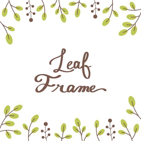Botanical frameのイラスト素材