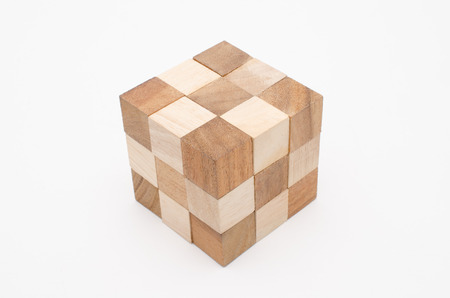 wood puzzleの写真素材