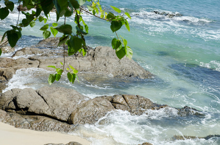 sea and sand at samed island Thailandの写真素材
