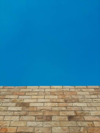 wall and blue sky