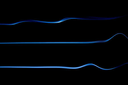 abstract smoke on black backgroundの写真素材