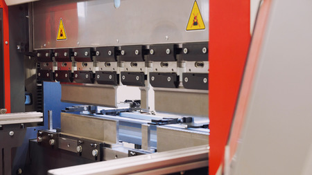 Industrial equipment - automate machine at factory, close upの写真素材