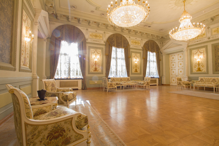KAZAN, RUSSIA - 16 JANUARY 2017, City Hall - luxury and beautiful touristic place - antique furniture in the interiorのeditorial素材