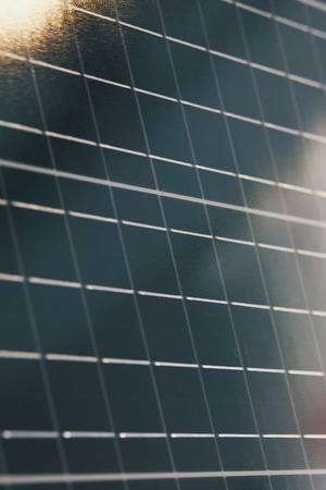 Eco technology - solar panel - close upの写真素材