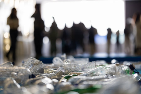 A lot of plastic trash